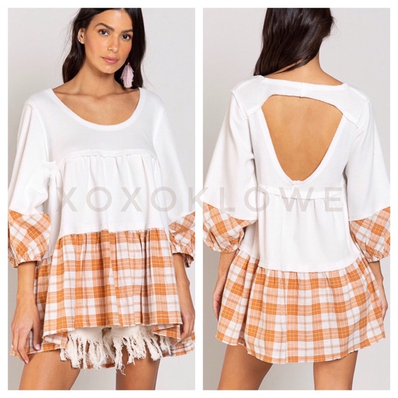 POL Tiered Babydoll Tunic Blouse - Picture 13 of 14